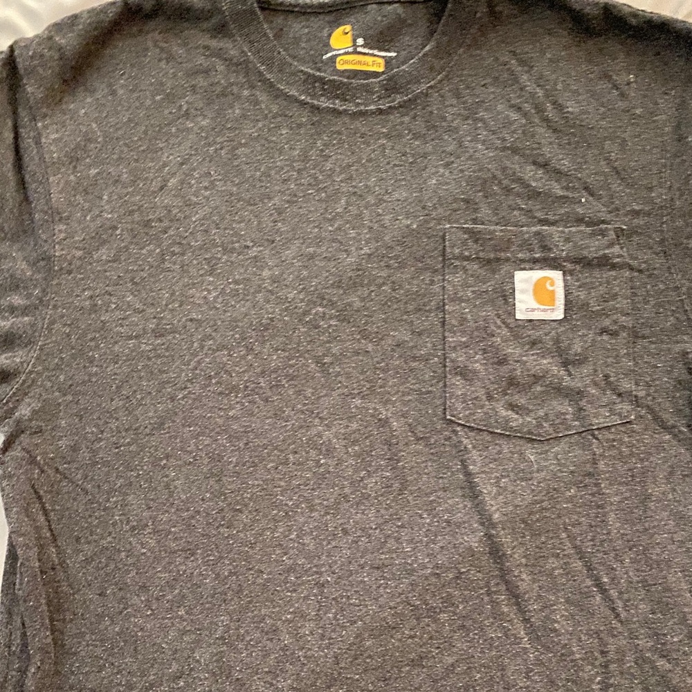 Men’s Gray Carhartt T-Shirt (Small)